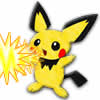Pichu tries out a thundershock
