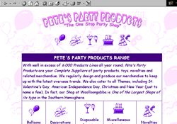 Pete's Party Products
