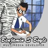 Screenshot: resume of Benjamin S. BOYLE, Multimedia developer